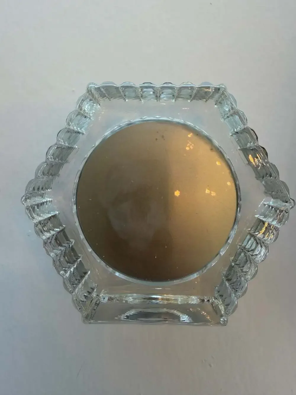 Vintage Howard Miller 24% Lead Crystal‎ Quartz Desk Clock Made in West Germany